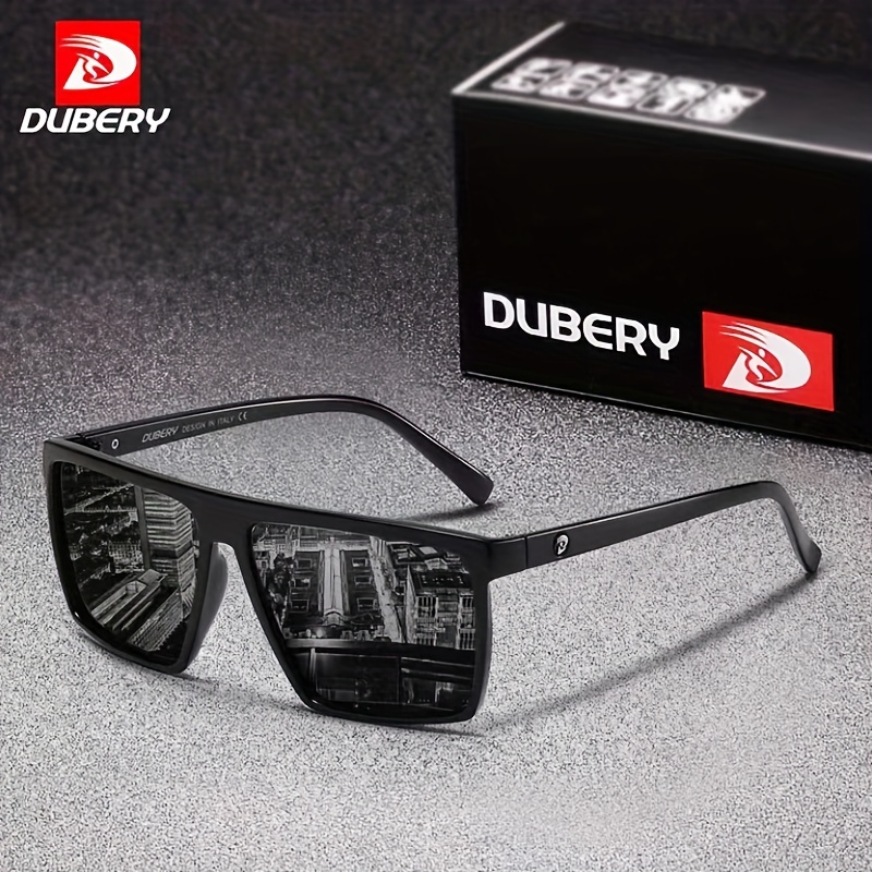 Dubery Men's Vintage Polarized Sunglasses, Unisex Retro Square Sunglasses -  Temu