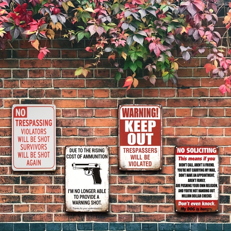 no trespassing signs violators will be shot