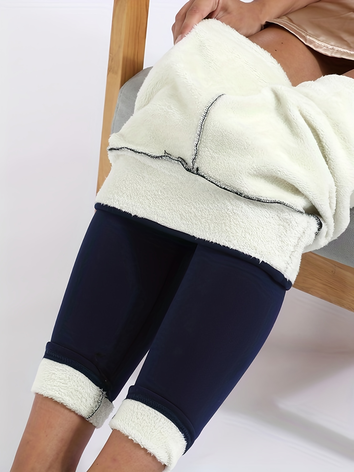 Fleece Lined Sports Leggings Women Thick Soft High Waisted - Temu Canada