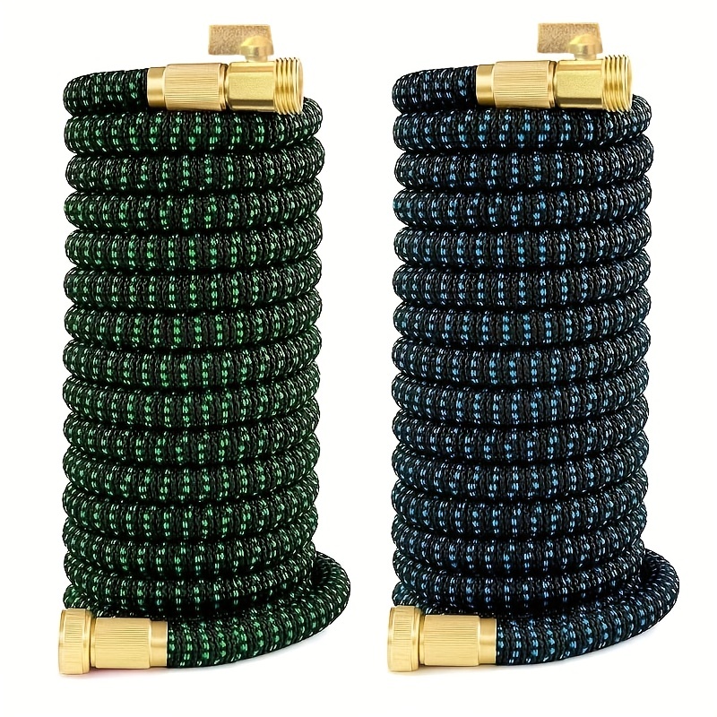 PVC Garden Hose 1/2 Inch Green Heavy Duty Water Hose with Solid Brass  Fittings,No Leaking, Flexible,for outdoors,Lawns,Patio (4 FT, Green, Brass