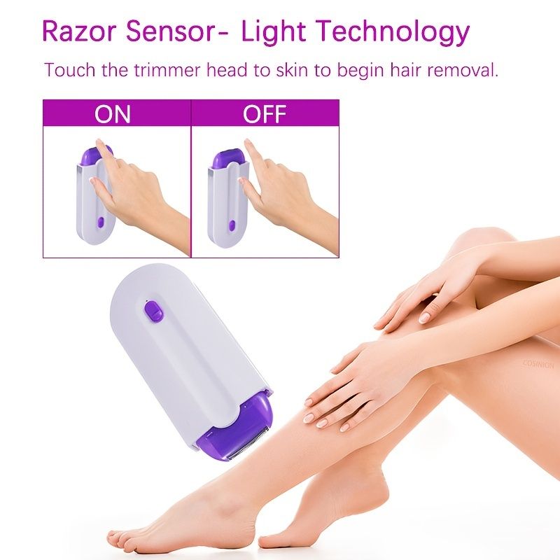Professional Painless Hair Removal Kit Laser Touch Epilator Usb  Rechargeable Body Face Leg Hand Shaver Hair Remover For Women | Shop On  Temu And Start Saving | Temu