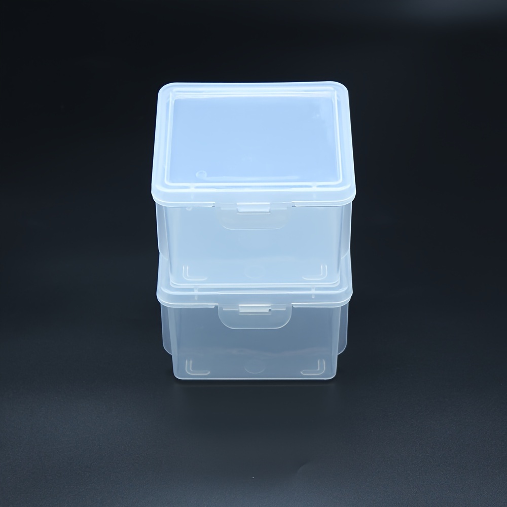 Mini Transparent Plastic Storage Box Rectangular Storage - Temu
