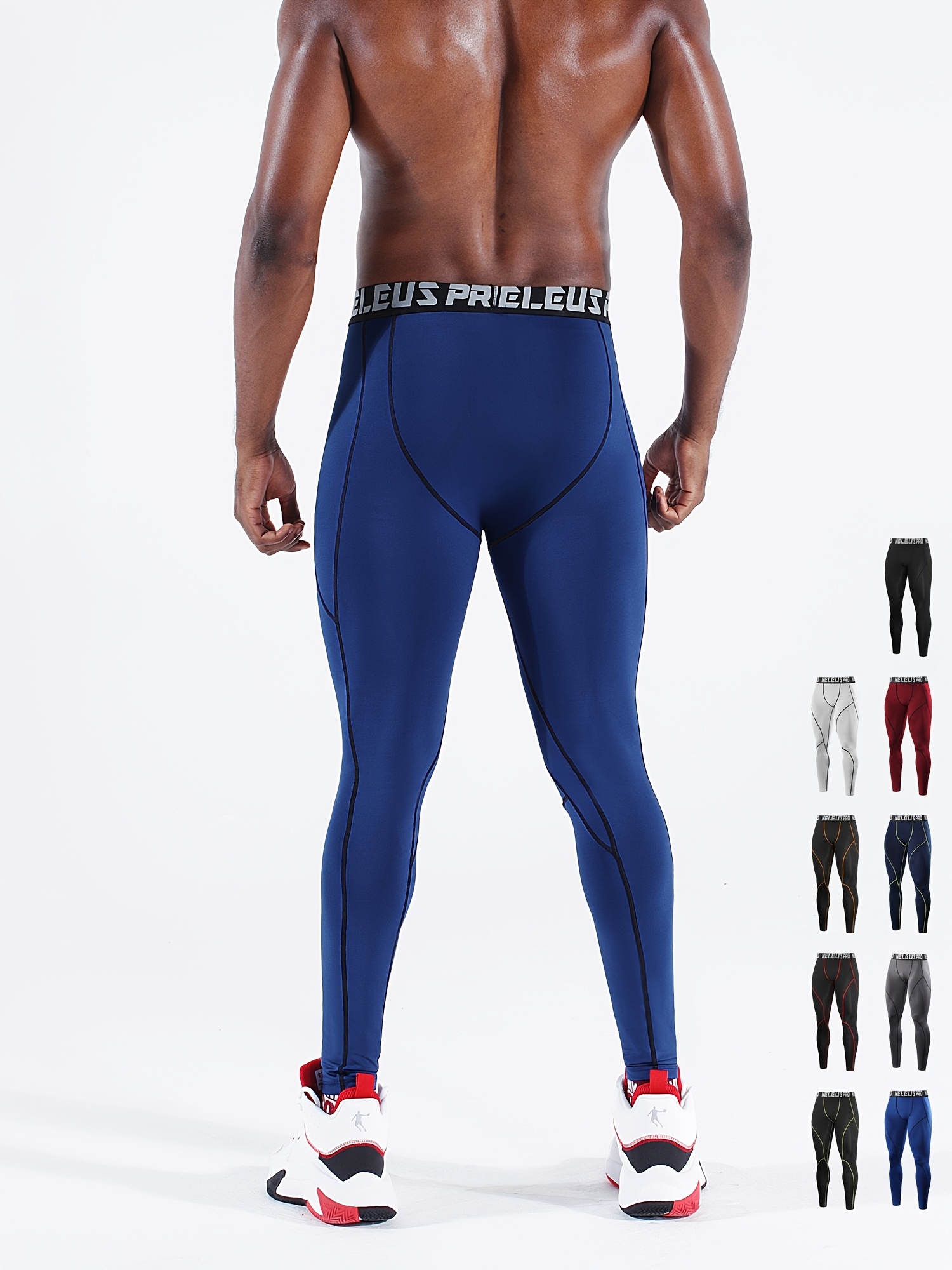 Men Compression Pants Sports Tights Fitness men training pants Trousers  Running Training Leggings 