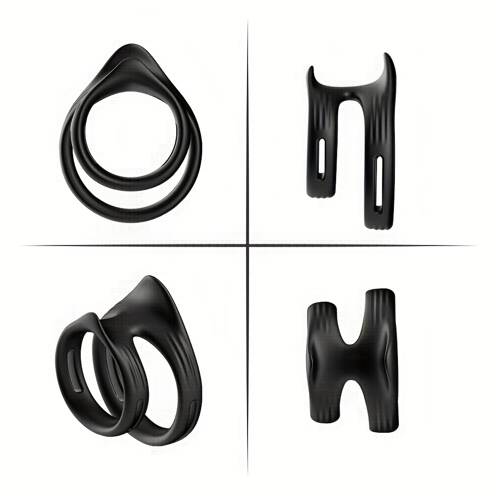 Cock Ring for Male Sex Toy,8 Pcs Different Sizes Premium Quality Silicone  Penis Rings for Erection Enhancing,Super Soft Penis Ring,Flexible Long