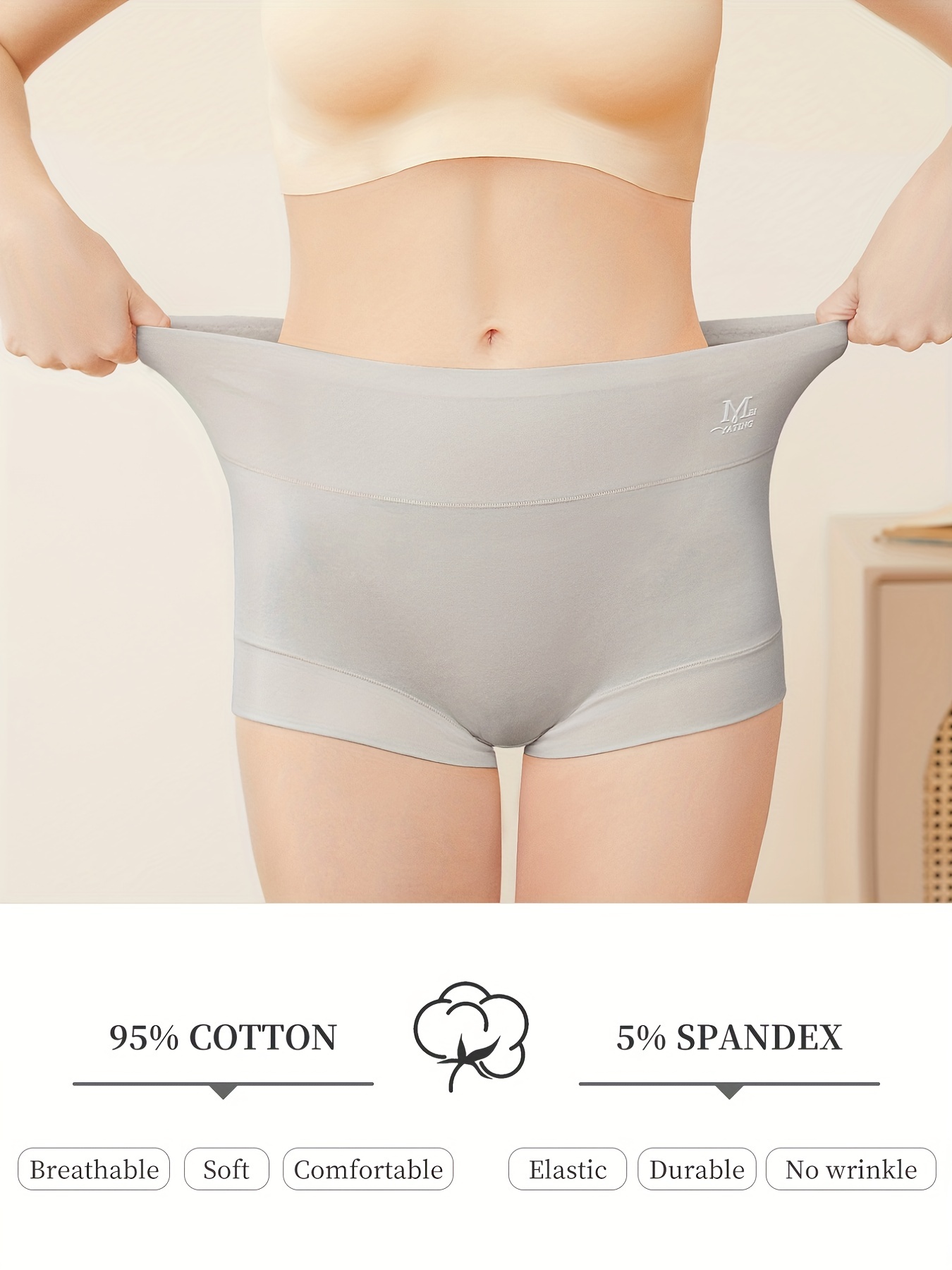 Cotton Panties Seamless Women High