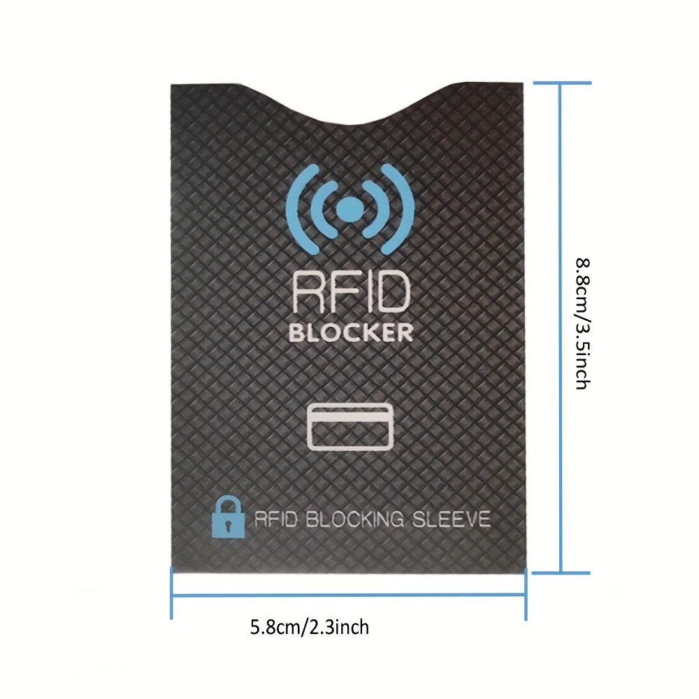 RFID Blocking Card -Dual Wallet Shield-NFC Bank Debit Credit Protector  Blocker (Black/Orange)