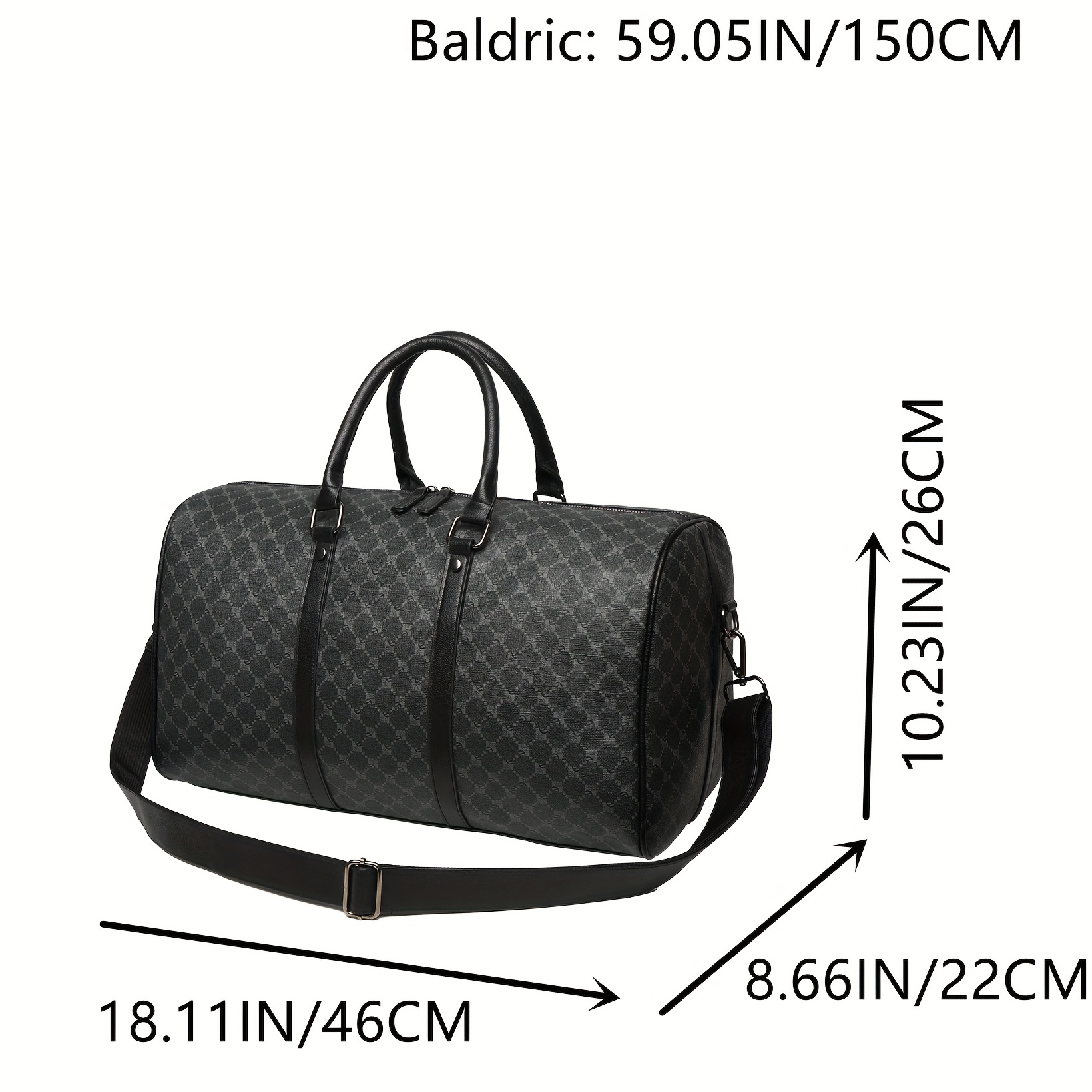 Men's Black Louis Vuitton Duffle Bag