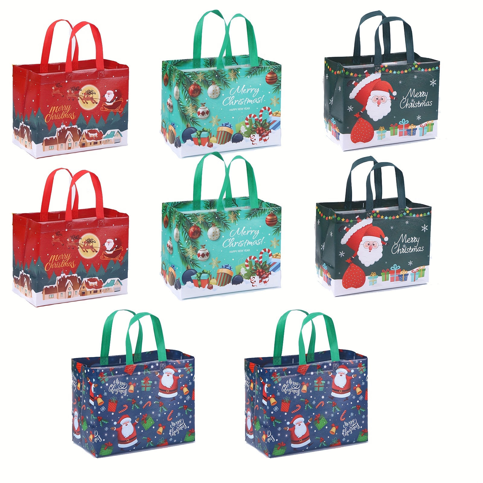 com-four® Borsa Regalo XXL per Natale con Motivo di Babbo Natale - Borsa di  Babbo Natale da riempire - Borsa di Natale - Borsa Regalo per Costume di  Babbo Natale e Decorazione