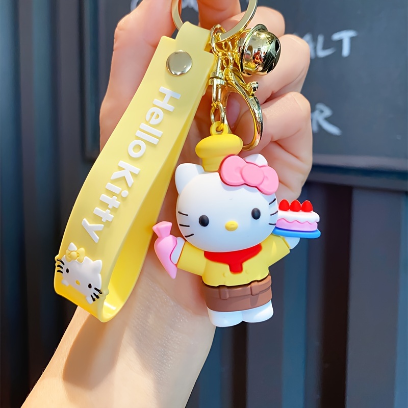 Cute Hello Kitty Bracelet Wristlet Keychain Kawaii - Temu