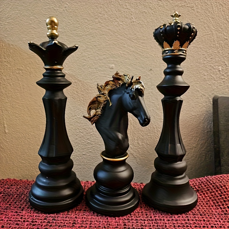 6 Stück Internationales Schach Epoxidharz Form Schachfiguren
