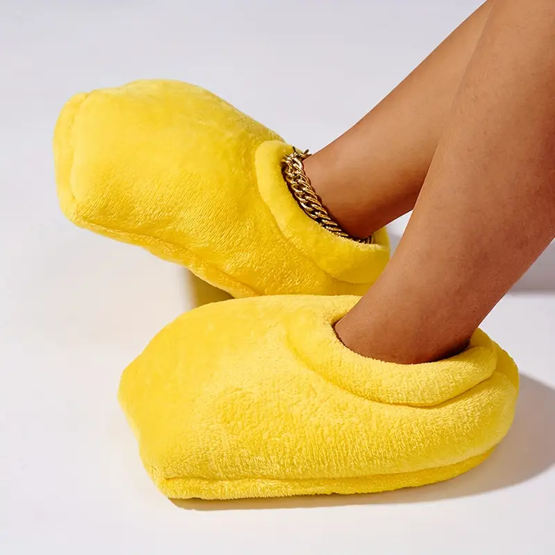 Chaussons en peluche canard jaune - Mixte - Maison - Confort optimal Jaune  - Cdiscount Chaussures