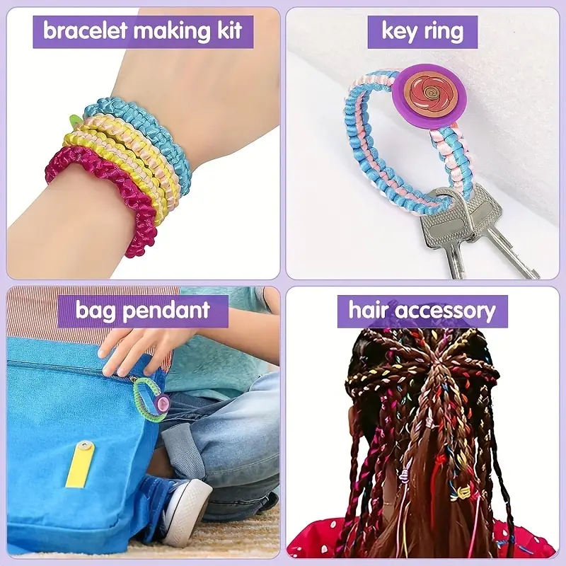 Fashion Braided Friendship Bangle Bracelet Making Kit Diy - Temu