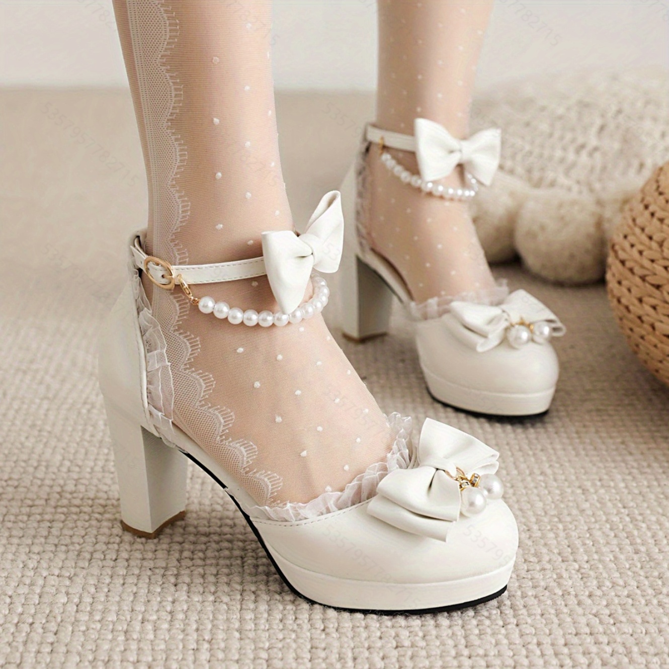 Shoes Pearls Women, High Heels Pearls, Wedding Sandals, Mary Jane Shoes
