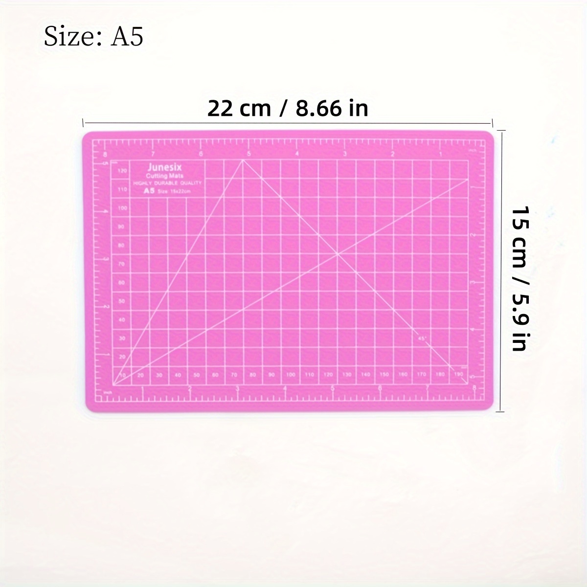 Self Healing Cutting Mat, Three Layer Craft Mat Pink Double Sided Scale for  Quilting for Sewing for Scrapbooking