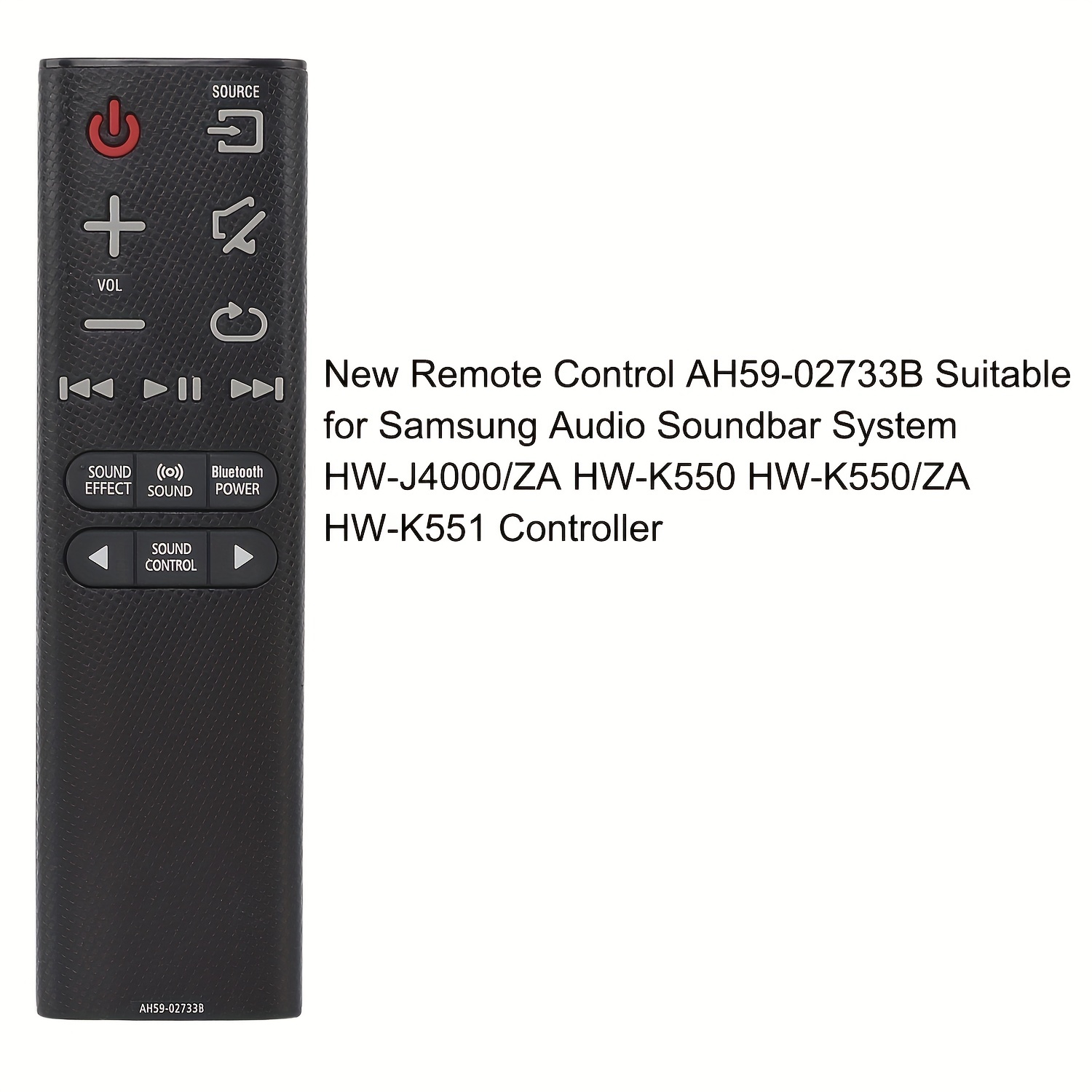 New AH59-02733B Remote Control - Perfectly Compatible with Samsung Soundbar  Models HW-K360, HW-KM36C, HW-KM36, HW-K450, HW-K550, HW-K551, HW-J4000, HW
