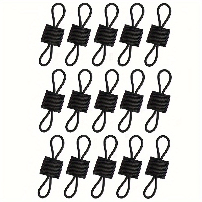 Pack Of 15 Holder Clip Molle Webbing Retainer Elastic Binding Ribbon For Tactical Vests Backpacks Bags