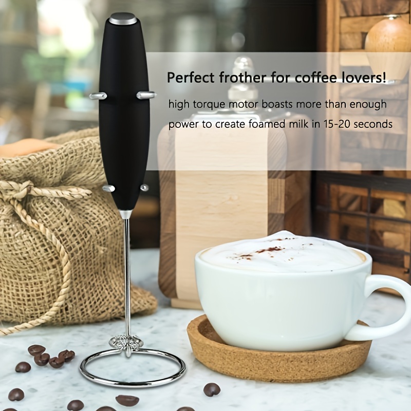 3 In 1 Wireless Milk Frother Handheld Foam Maker for Lattes Coffee