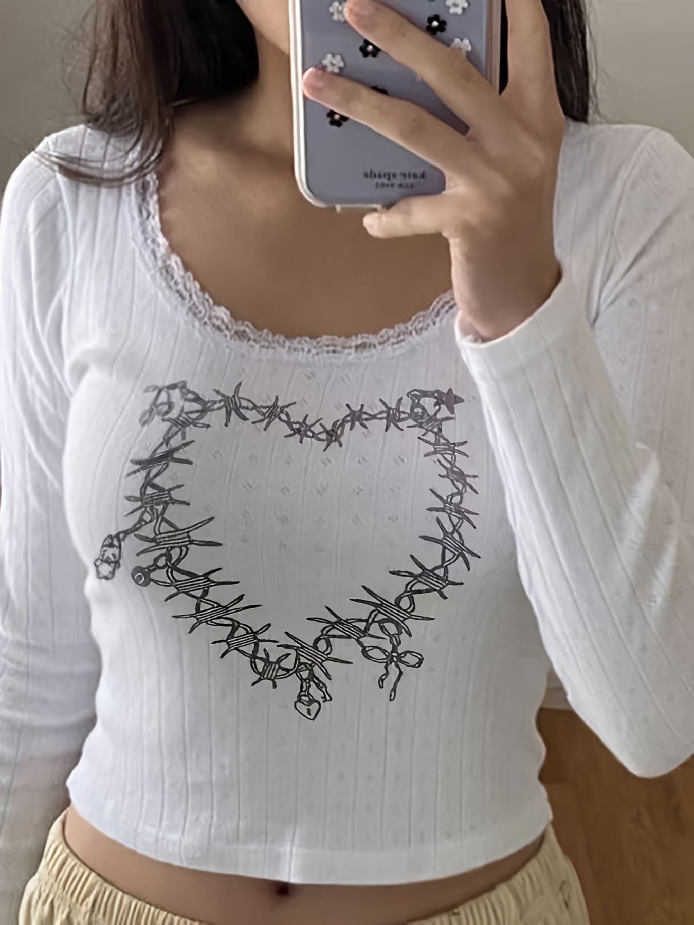Lace Heart Top