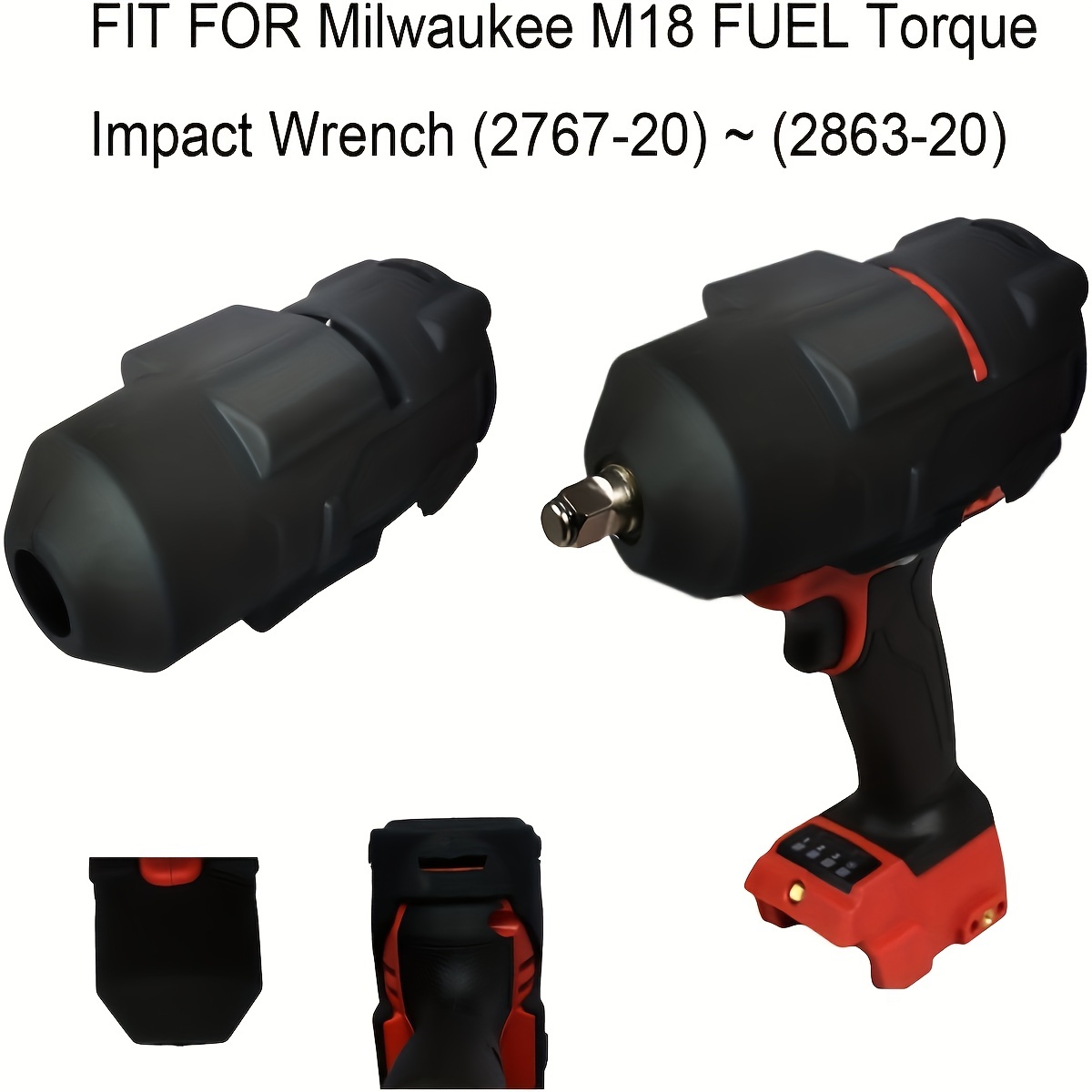 m18 protective boot 49 16 2767 high torque impact wrench boot compatible with milwaukee m18 fuel 1 2 high torque impact 2767 20 onekey version 2863 20 impact sockets 16mm