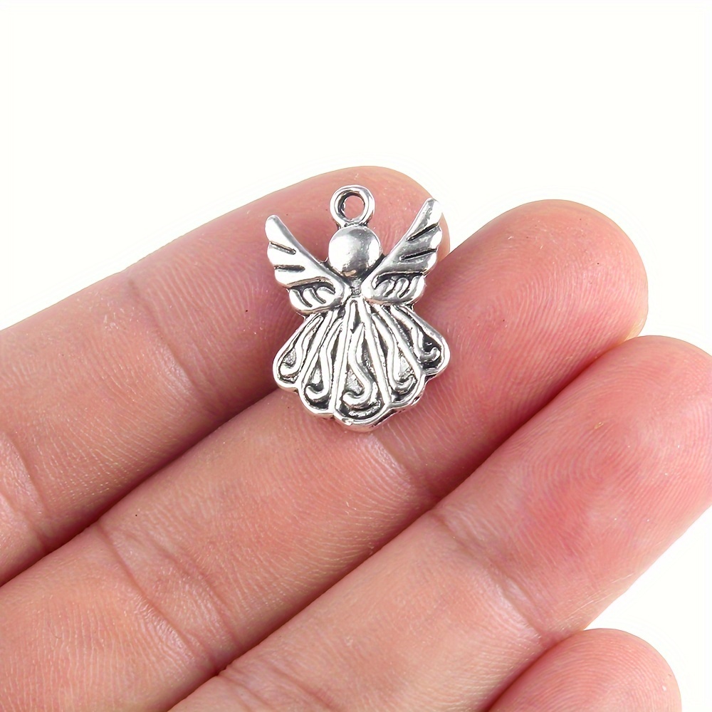 20Pcs Silver Plated Angel Fairy Charms Pendants For Bracelet