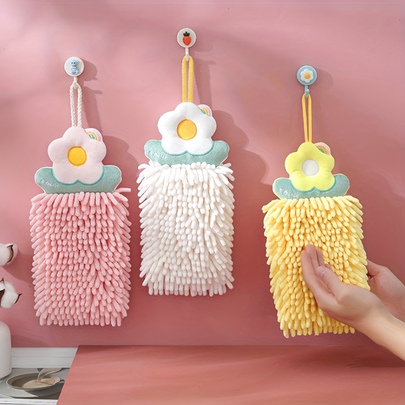 Chenille Hand Towels Kitchen Bathroom Hand Towels With - Temu