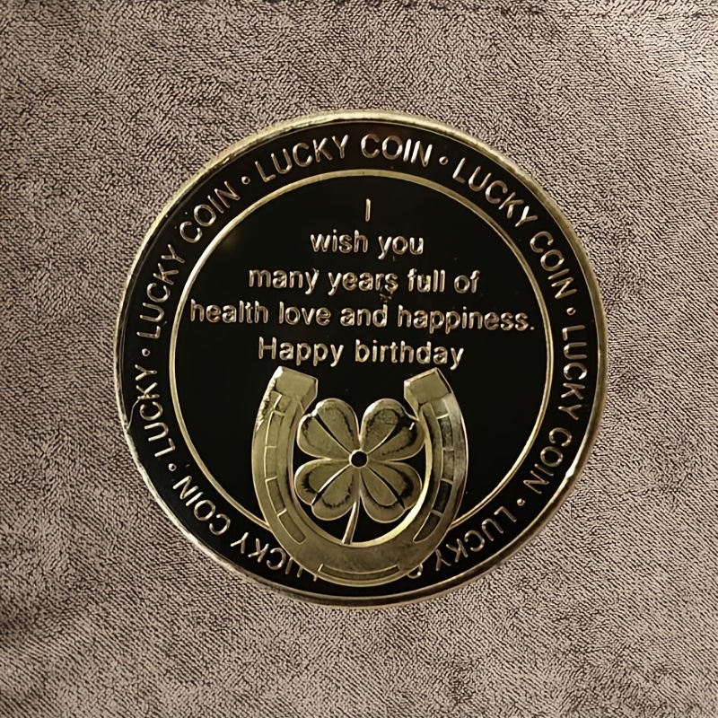Good Luck Happiness: A Special Birthday Commemorative Coin - Temu