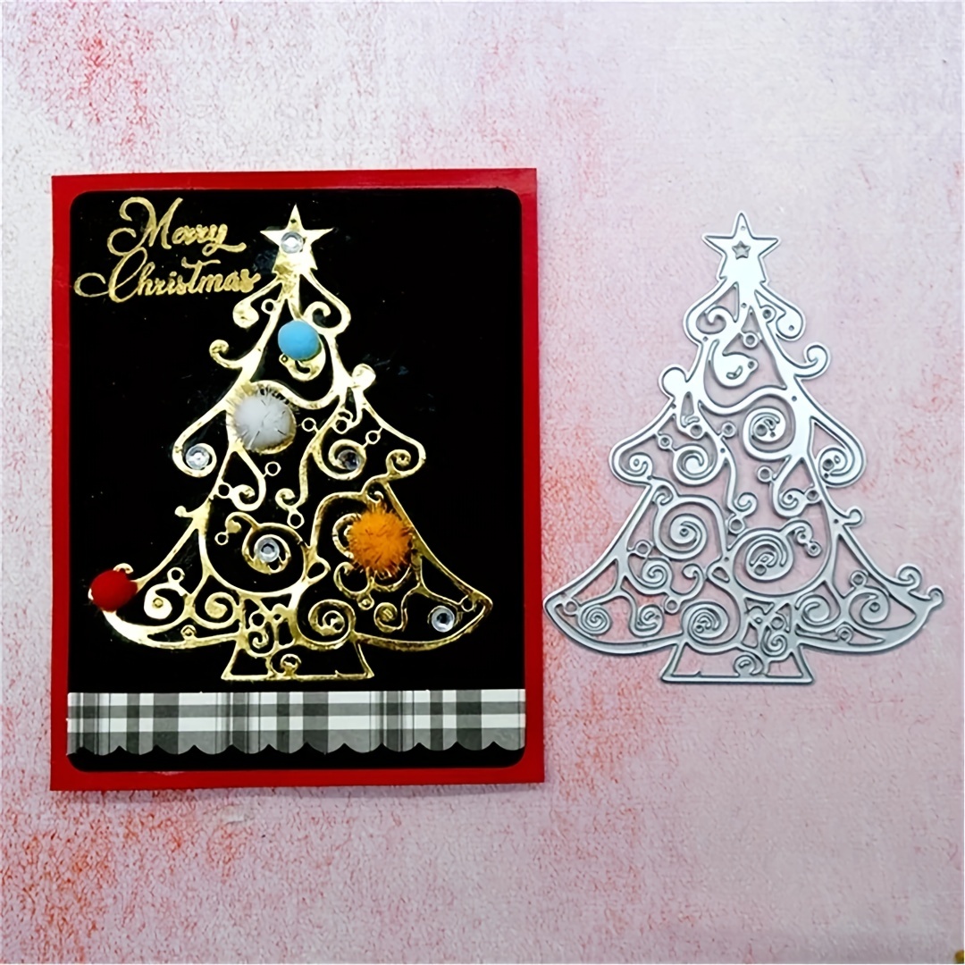 Christmas Elements Metal Die Cuts For Card Making Cutting - Temu