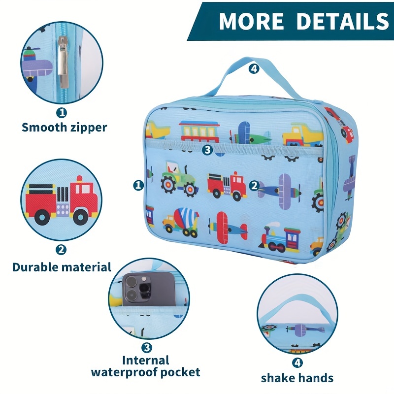 1pc New Style Bubble Grid Insulation Bag Waterproof Picnic Lunch Bag Ice Bag  Large Capacity Lunch