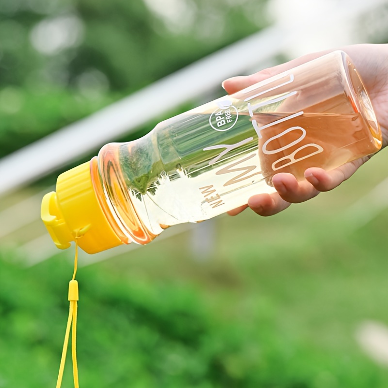 Transparent Portable Water Bottle, Plastic Lightweight Water Cup