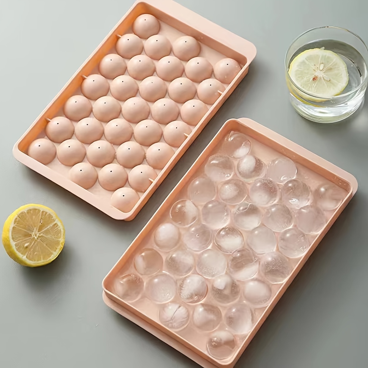 Ice Ball Mold Ice Ball-shaped Ice Cube Maker Food-grade Sphere Silicone Ice  Cube Tray Round Household Ice Box - Appliances - Temu