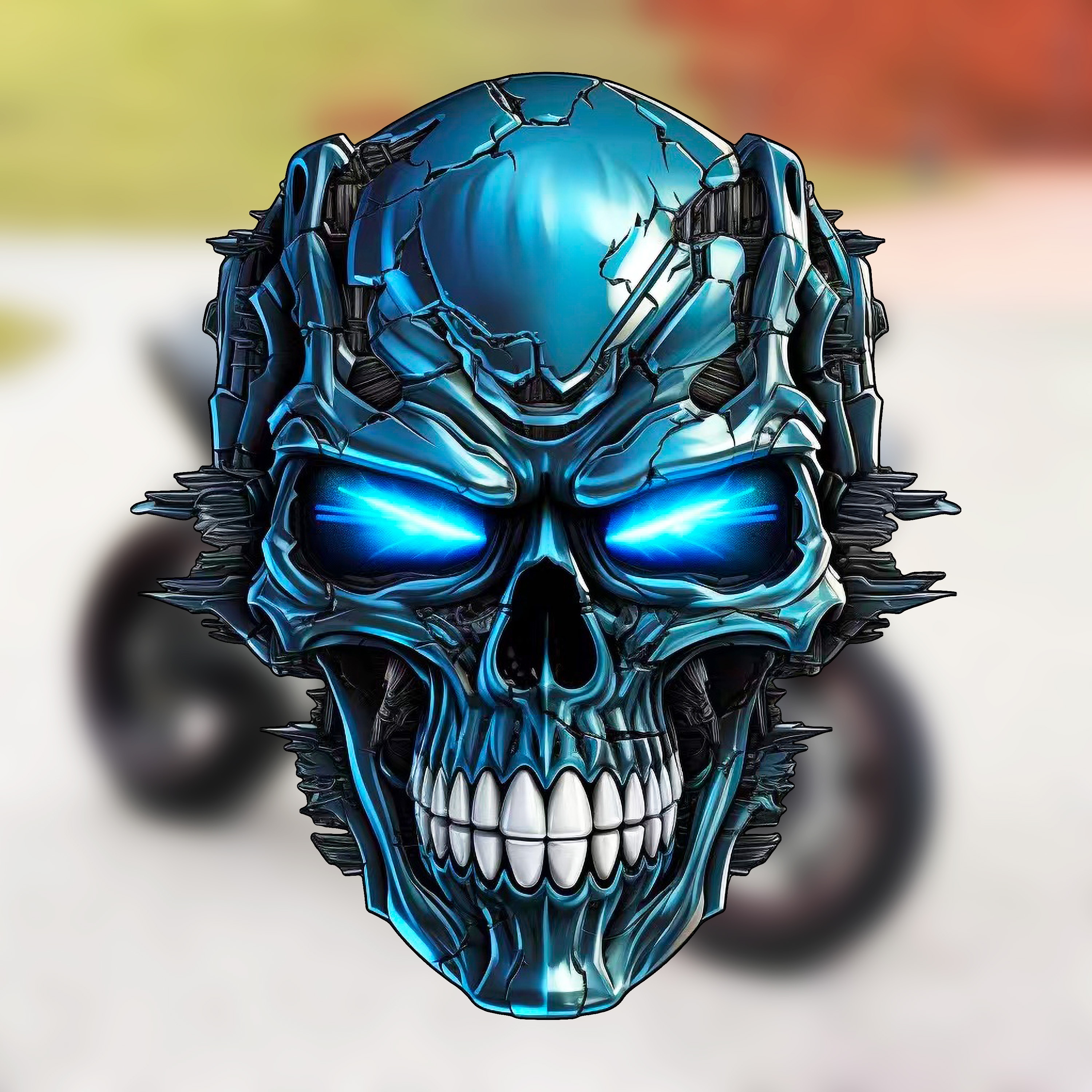 3D Metal Skull Punisher Emblem Sticker 2-Pack, Cars Adornment Metal Sticker  Decals for Cars, Trucks, Motorcycle, Vehicle, Luggage, Laptop (Black)