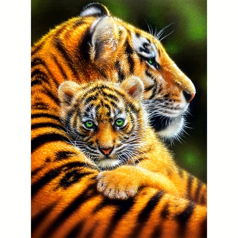 Diy Diamond Painting Tiger for Handcraft Home Gift For Home - Temu Austria