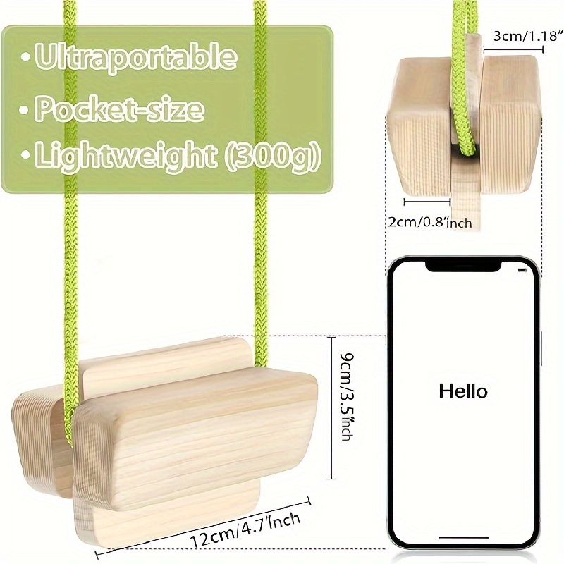 Portable Wooden Rock Climbing Holds Improve Finger Grip - Temu