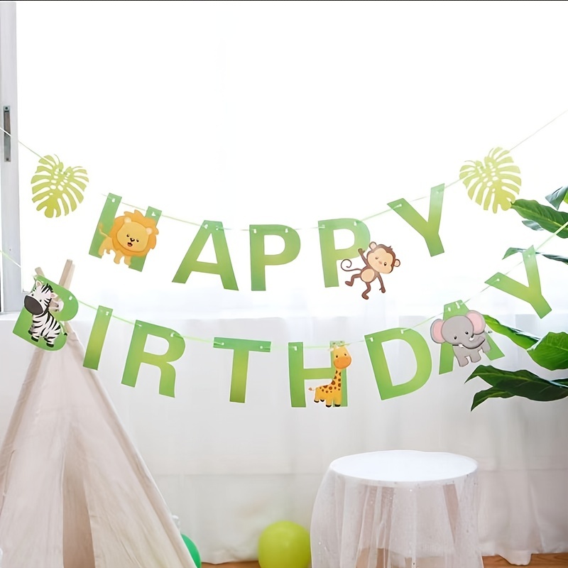 Safari Jungle - Juego de platos para baby shower, decoraciones para niños,  suministros para fiesta de cumpleaños, sirve 25, platos verde salvia