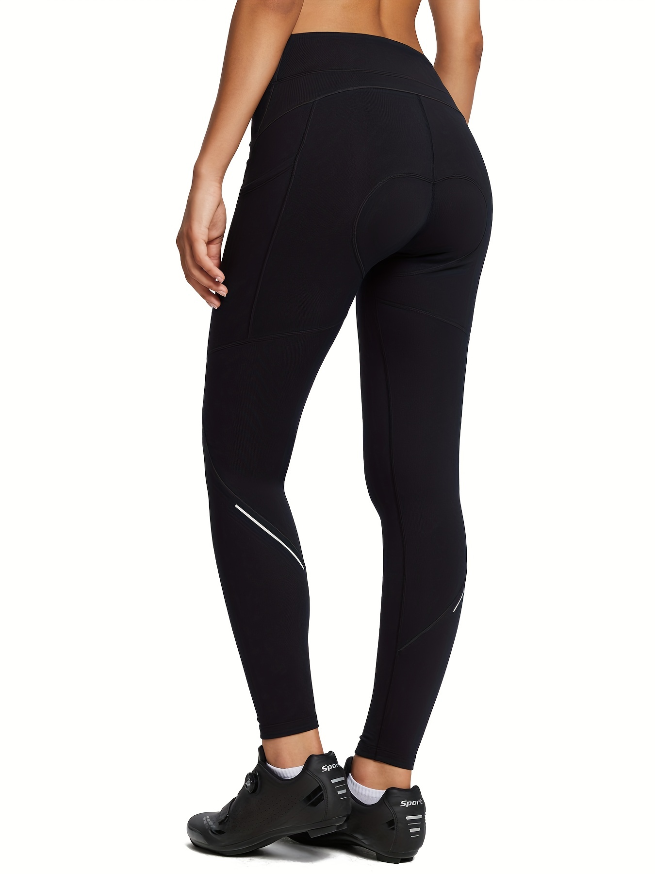 Solid Color Soft Fleece Lined Yoga Cycling Leggings Running - Temu