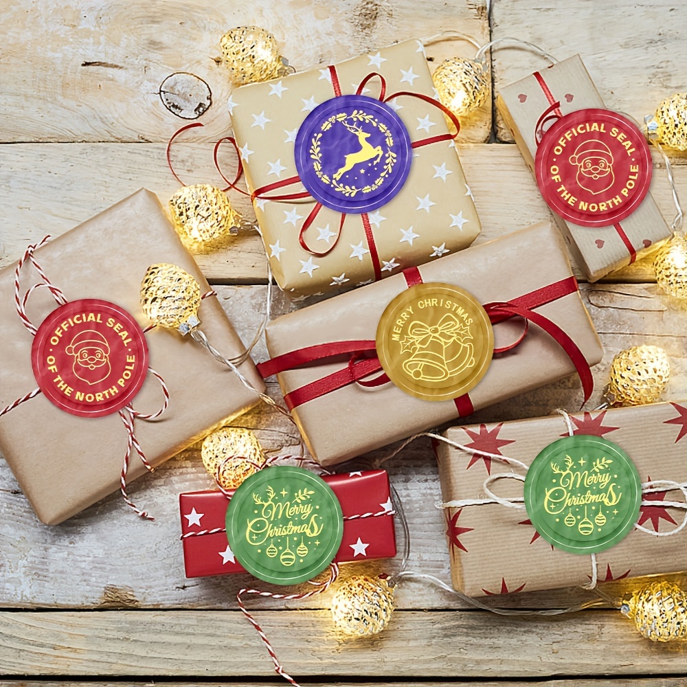 Christmas Wax Seal Stamps Xmas Snowman Santa Claus Elk Snowflake Copper  Brass Sealing Stamp For Gift Wrapping Scrapbooking Cards