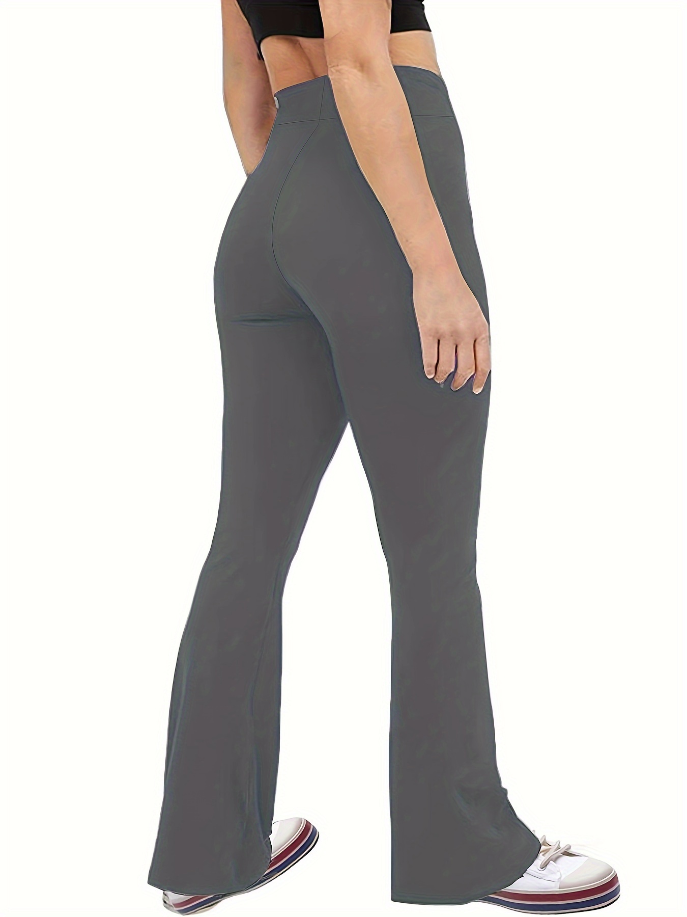 ADANOLA - Yoga flared-leg high-rise stretch-woven leggings