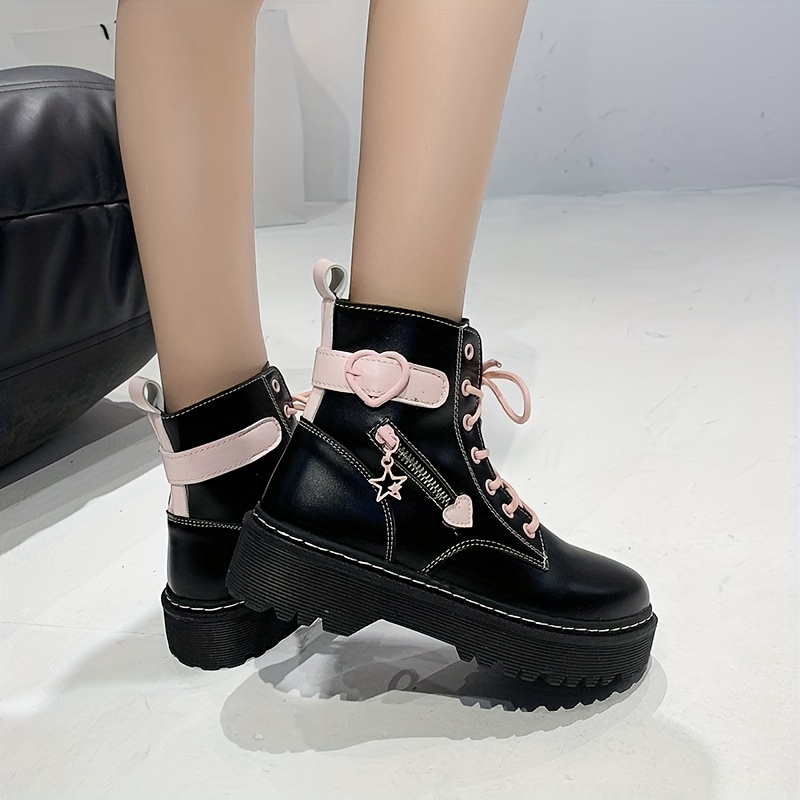 Cute womens combat sales boots