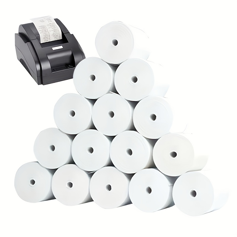 Thermal Paper Rolls 10 Rolls 2 1/4X50' Thermal Cash Register Receipt Paper  POS Receipt Paper Roll 