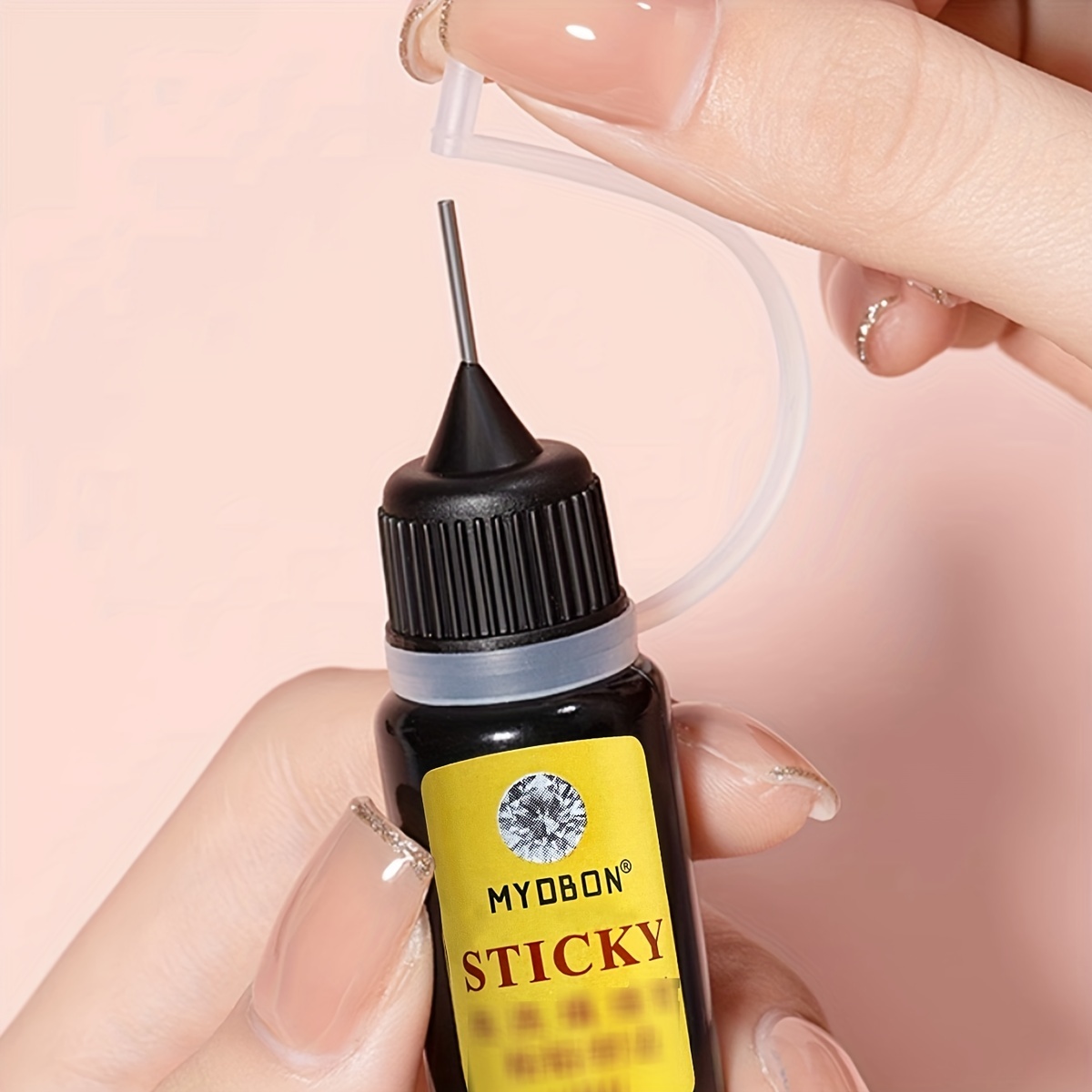 Rhinestone Glue for Nail, No Wipe Nail Gem Glue, Super Strong Adhesive Glue