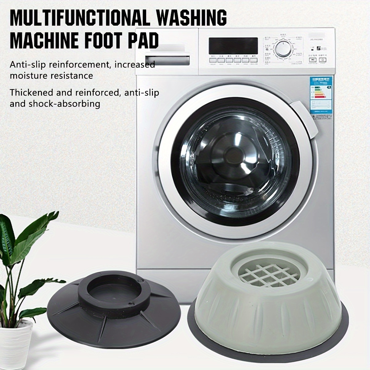 4Pcs Square Anti Vibration Pad Washing Machine Shock Pad