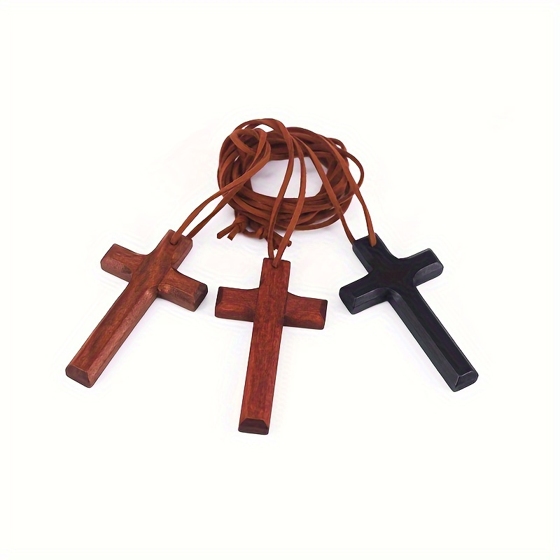 1pc Wall Crosses, Wall Mount Wooden Wall Crosses Sign, Wooden