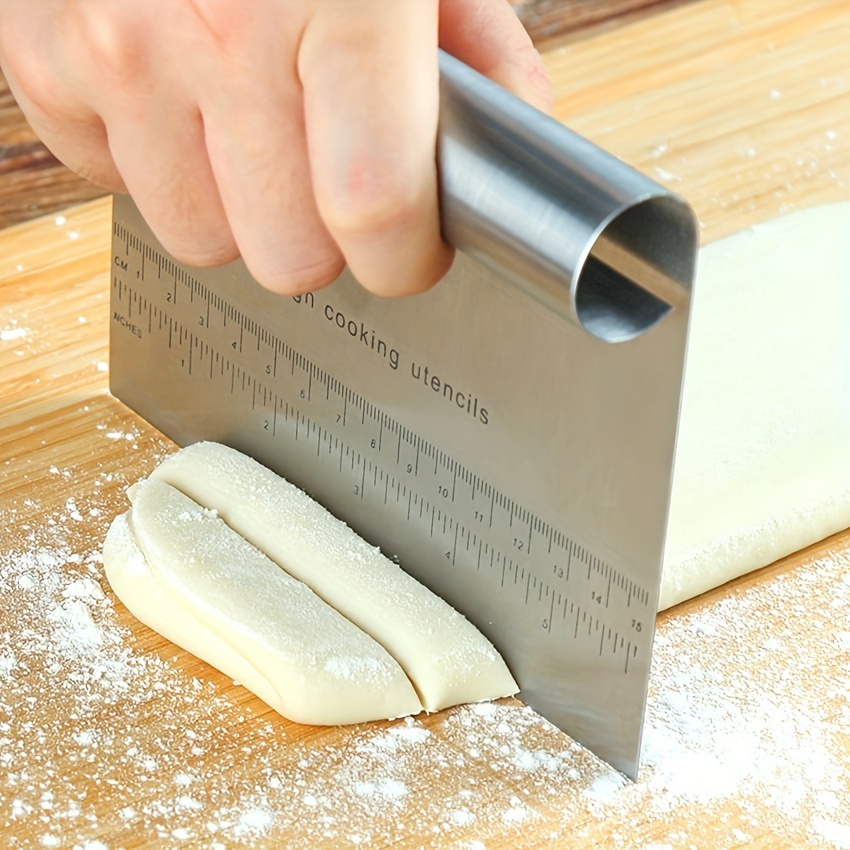 Dough Pastry Cutter Stainless Steel Cake Spatula Scraper Rice Rolls Slicer  Knife Bread Slice Tool