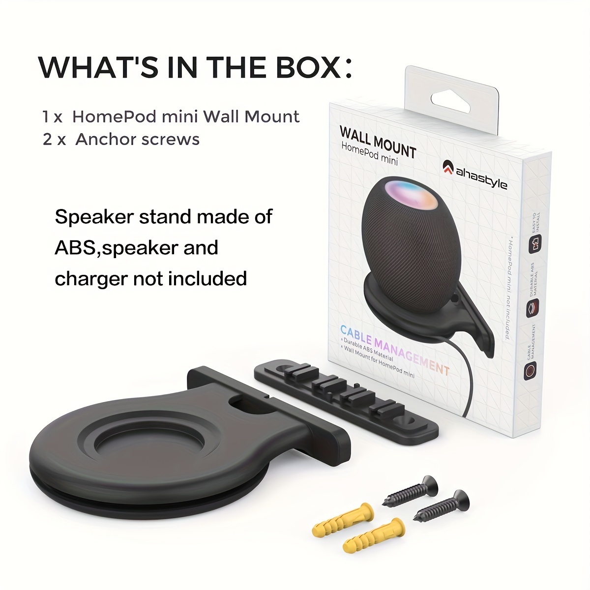 For Wall Mount Smart Speaker Wall Bracket For Kitchen Bedroom Living Room