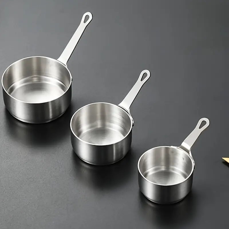 Stainless Steel Mini Sauce Pot Cooking Sauce Cup With Handle - Temu