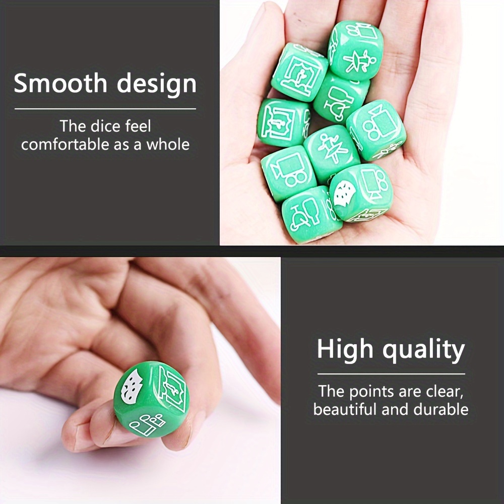 5pcs Essential Dices For Party Multiplayer Fun