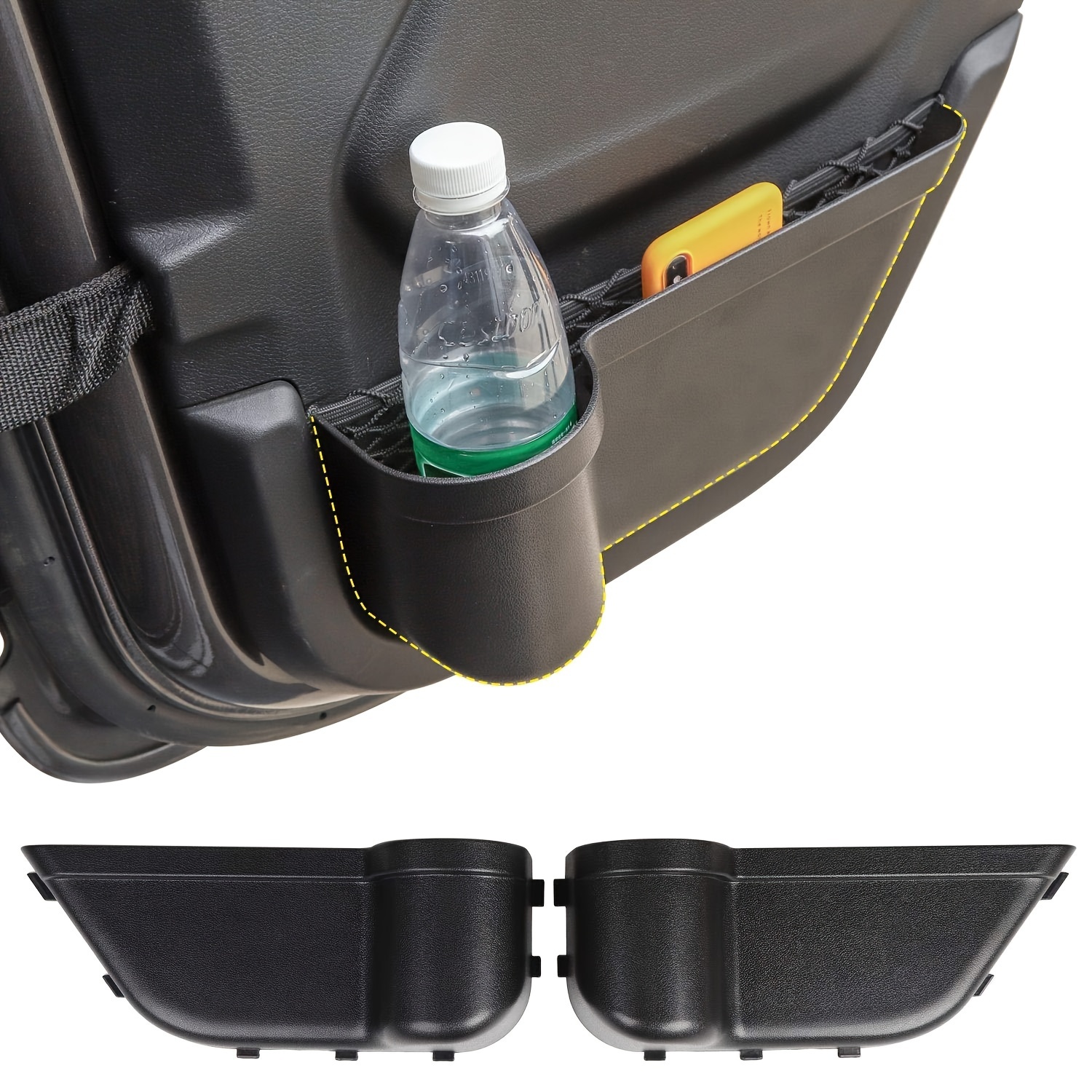 Car Door Pocket Front Door Cup Holder Car Interior - Temu