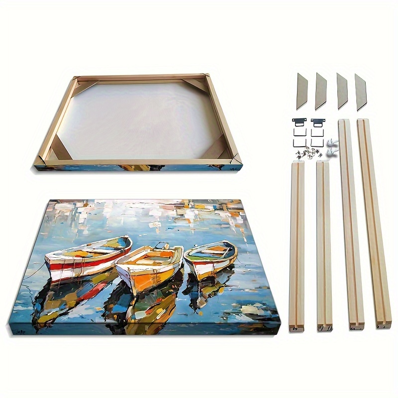Single Set (painting Frame + Painting Board) Diy Canvas - Temu