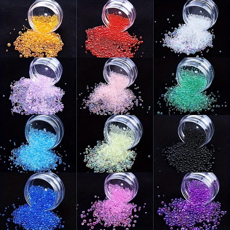 4/8/10mm Acrylic No Hole Magic AB Color Beads UV Resin Filling