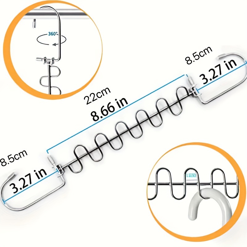 4pcs Stainless Steel Space Saving Hangers - 12 Slots, Magic Cascading  Design, Clothes Organizer for Closet Storage